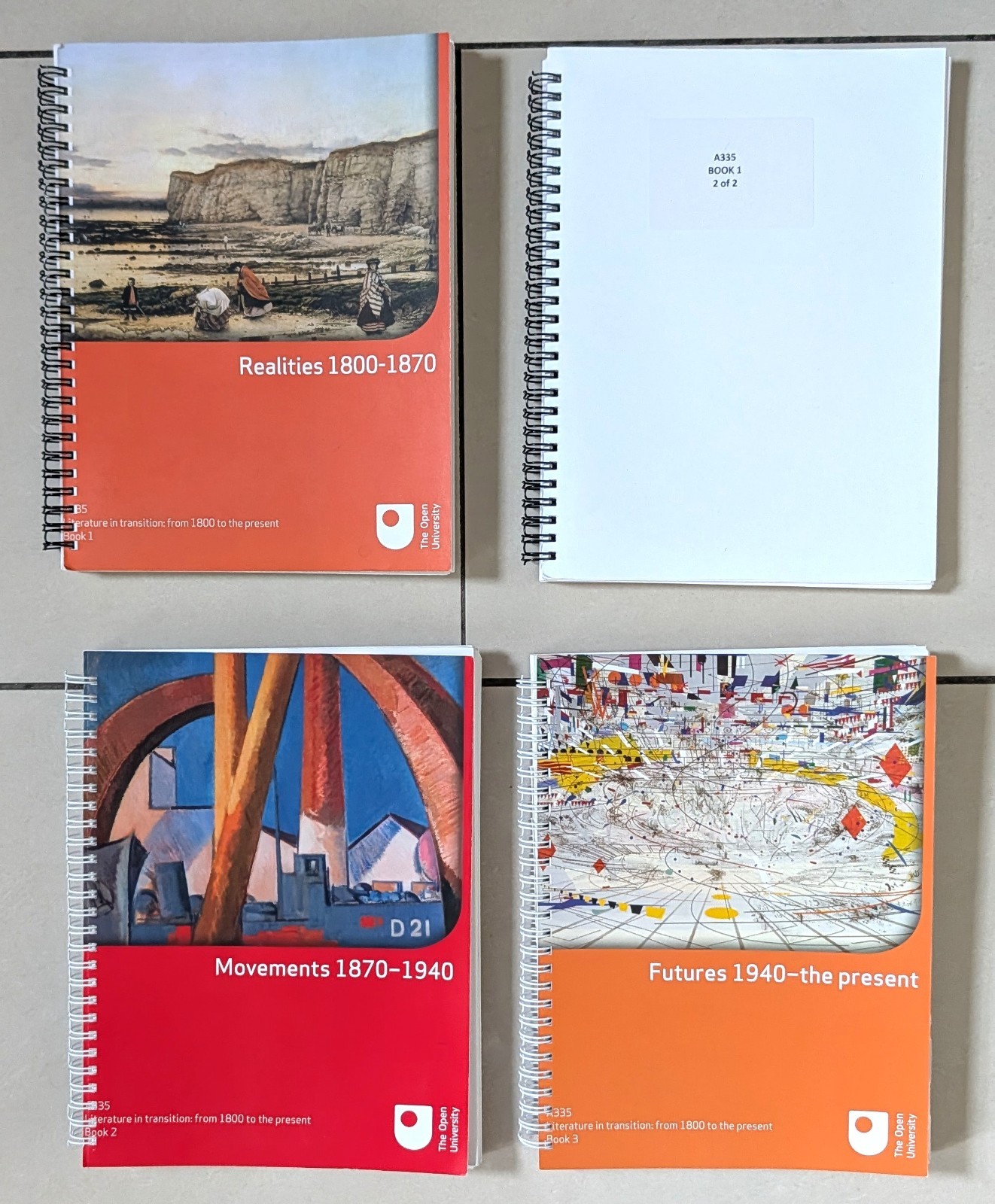 OPEN UNIVERSITY A335 Literature in transition SPIRAL-BOUND USED CONDITION