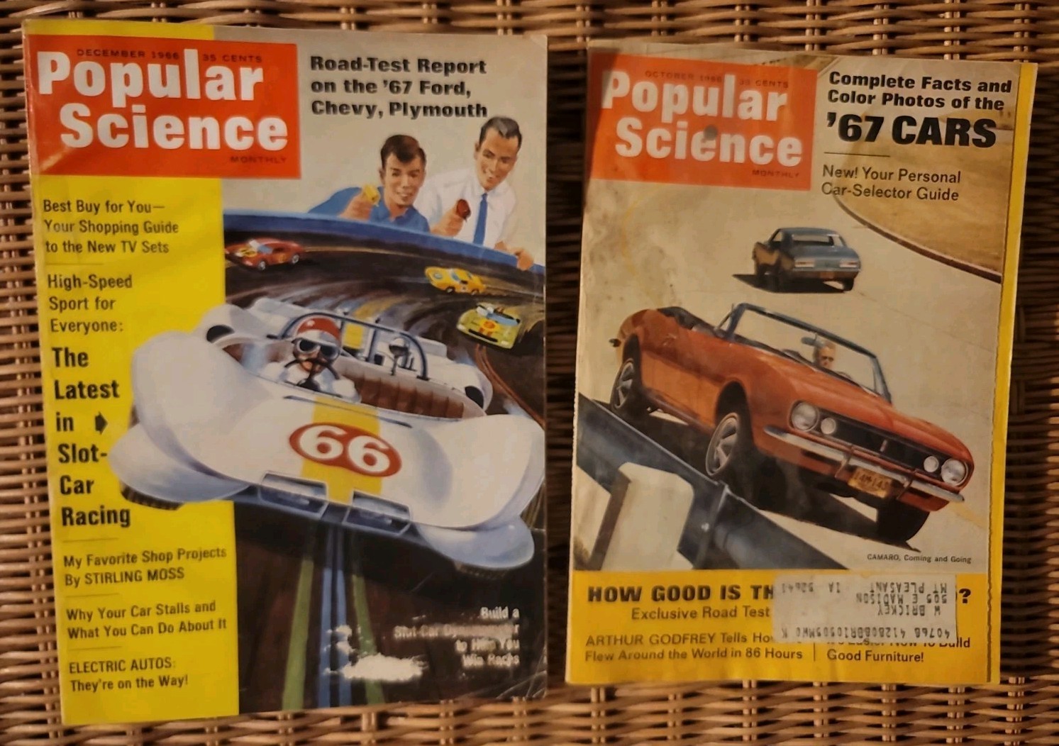 Popular Science Magazines October And December 1966 Volume 189 Issues 4 And 6
