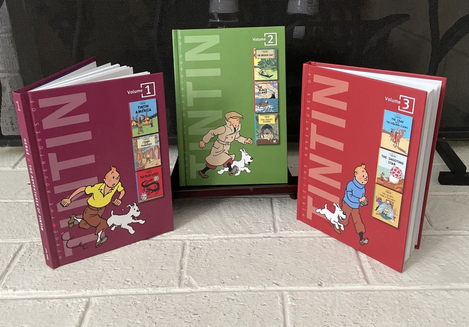 The Adventures of Tintin / Graphic Novel Collection Volume 1 – 3 HC Book Lot