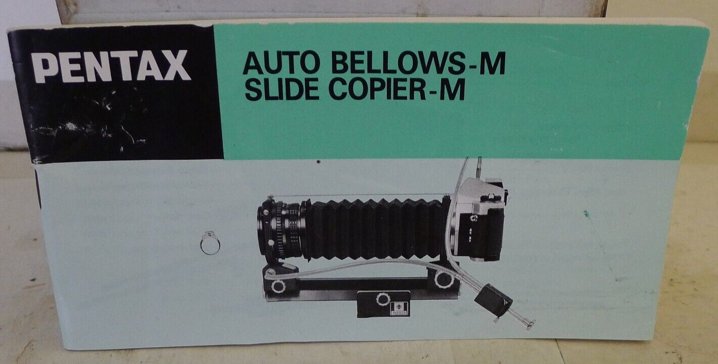 Pentax Auto Bellows-M Slide Copier-M Instruction User Manual – Original