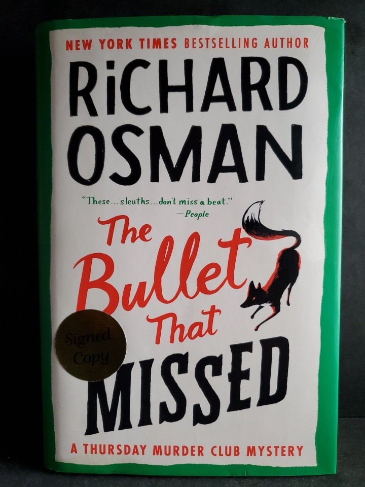 SIGNED The Bullet That Missed Richard Osman 1st Printing HC Thursday Murder Club