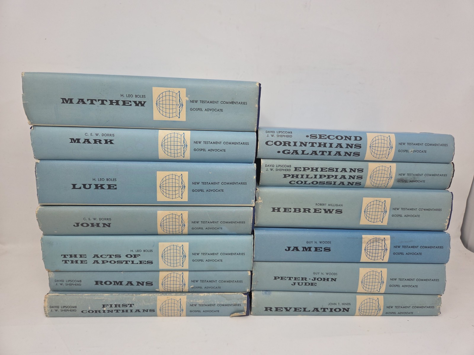 Lot of 13 Gospel Advocate New Testament Commentaries