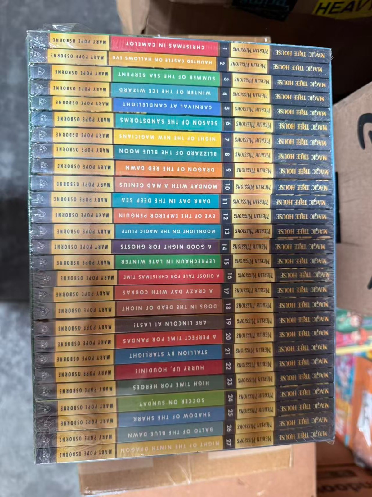 Magic Tree House Merlin Missions a Library of Books 1-27 Boxed Set Complete Coll