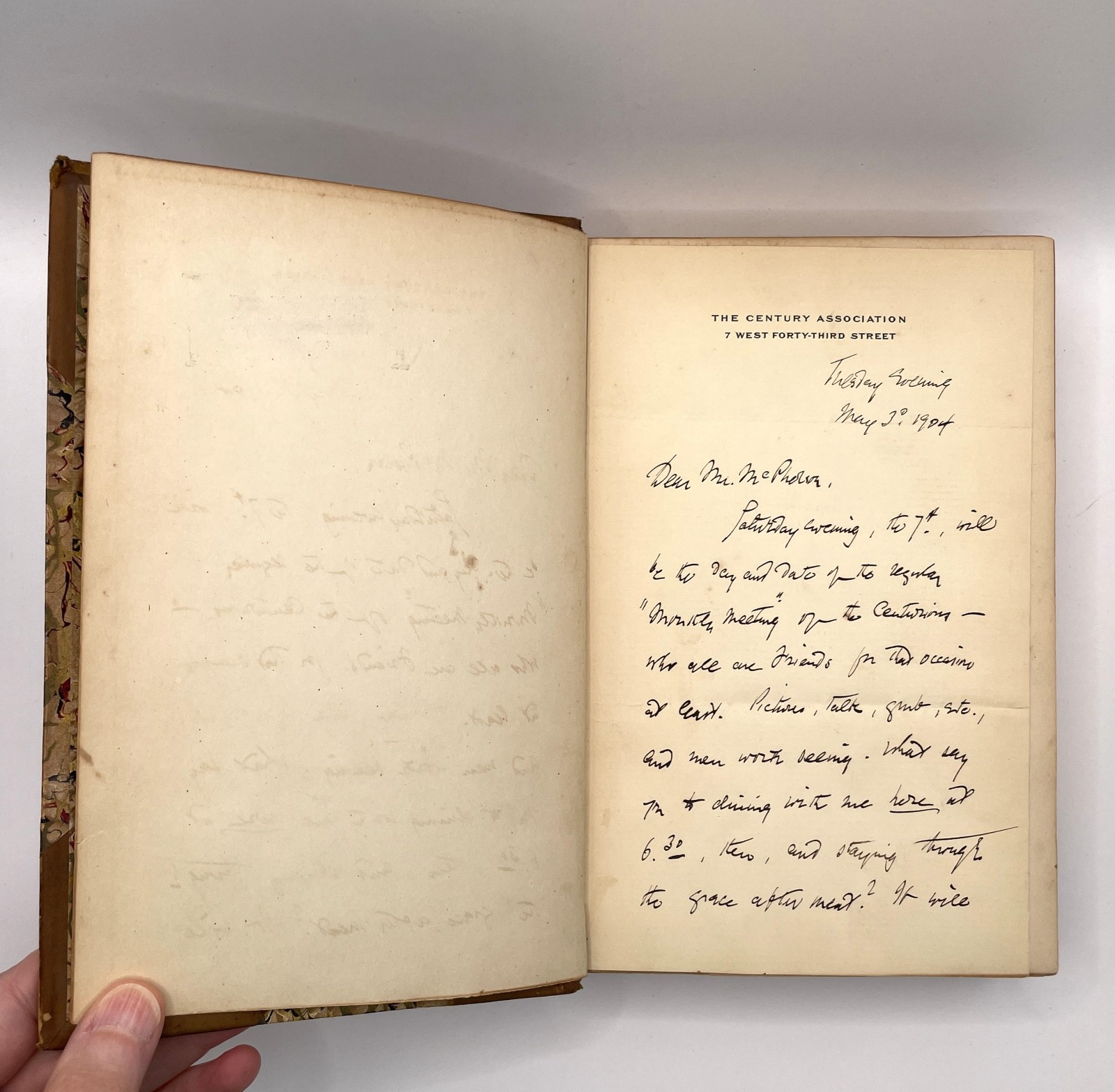 SIGNED Letter Edmund Clarence Stedman 1901 Poetical Works Leather