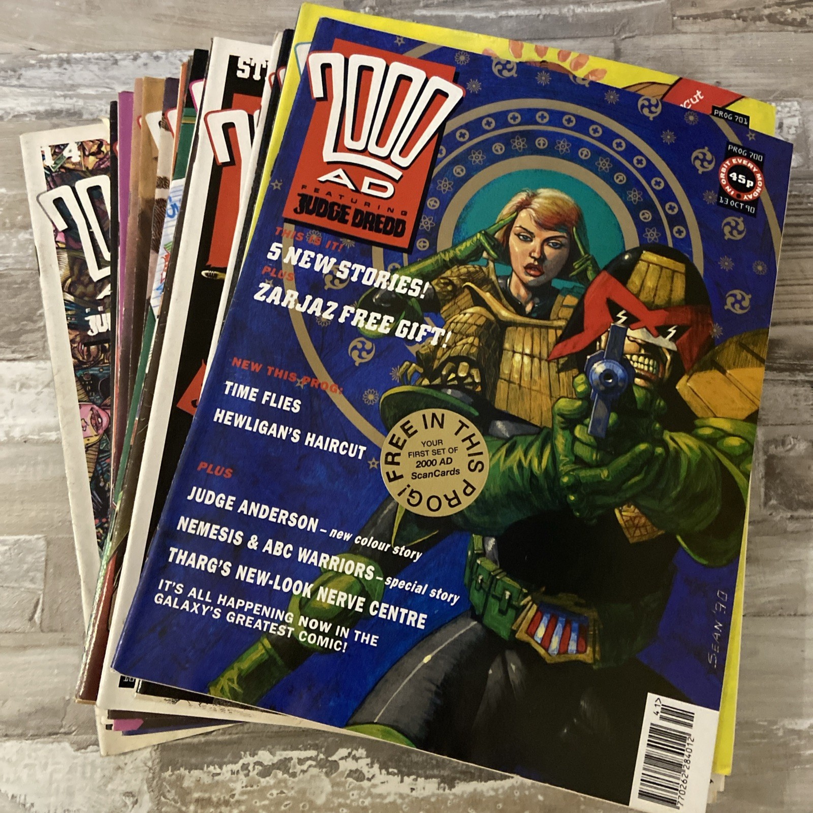 20x 2000AD Magazine Progs 700 – 719 run bundle 1990/1991