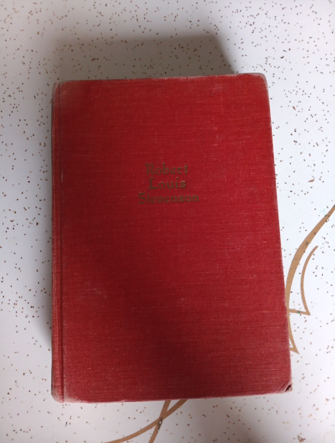 1920s Antique Book The WORKS OF ROBERT LOUIS STEVENSON Red Hardcover Collectable