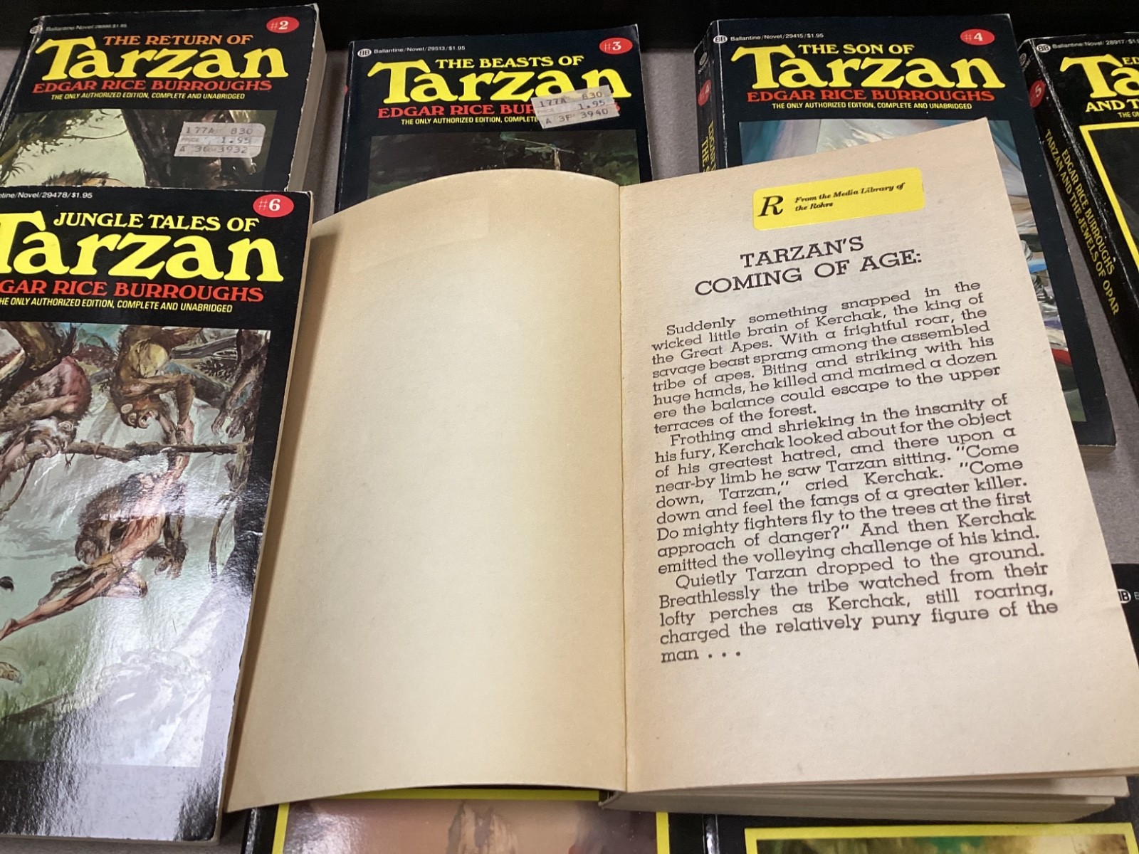 TARZAN PAPERBACK SERIES 1-9