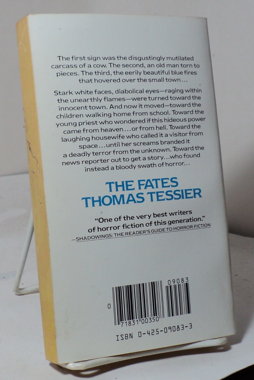 The Fates by Thomas Tessier – Berkley 09083 – 1986
