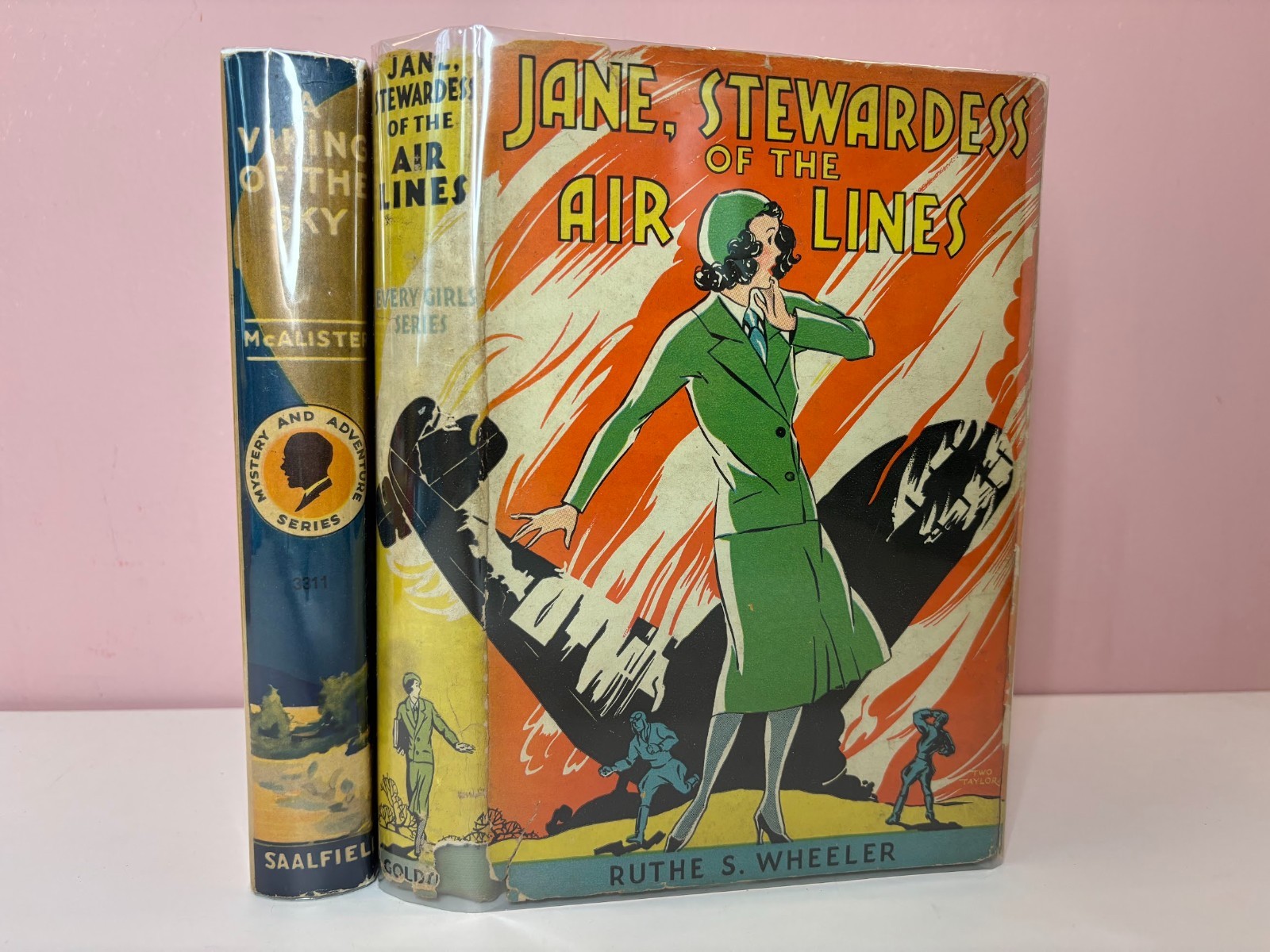 1930s aviation books: Viking of the Sky, Jane Stewardess of the Air Lines