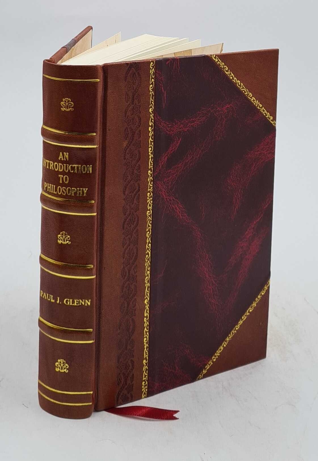 An Introduction To Philosophy 1944 By Glenn, Paul J. (Paul Joseph) Leather Bound
