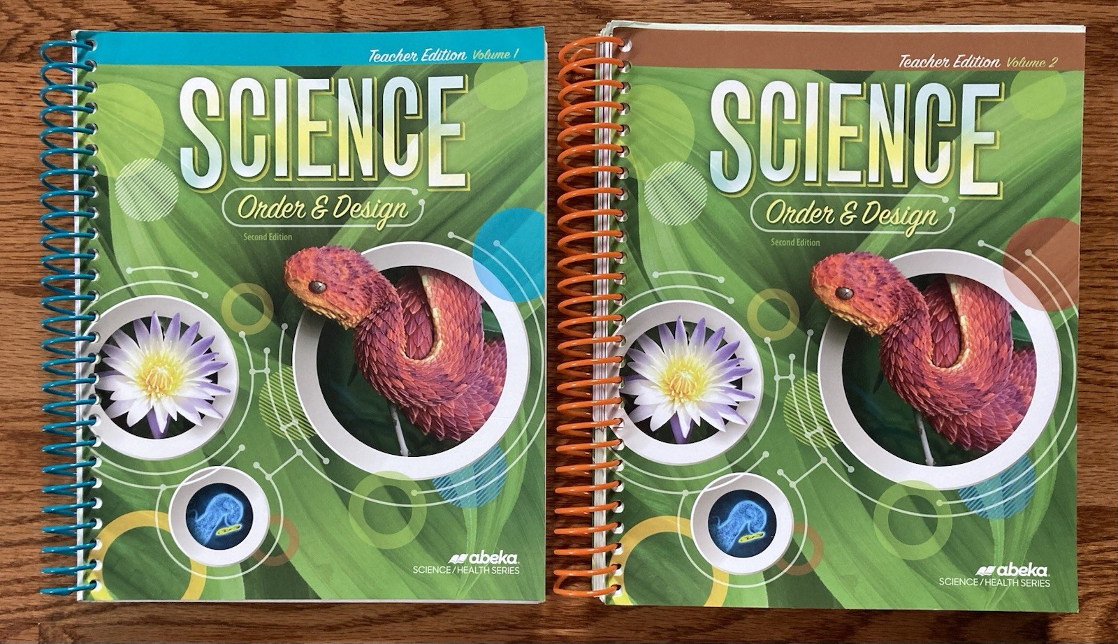 Abeka Science Order and Design Second Edition Teacher Edition Volumes 1 and 2