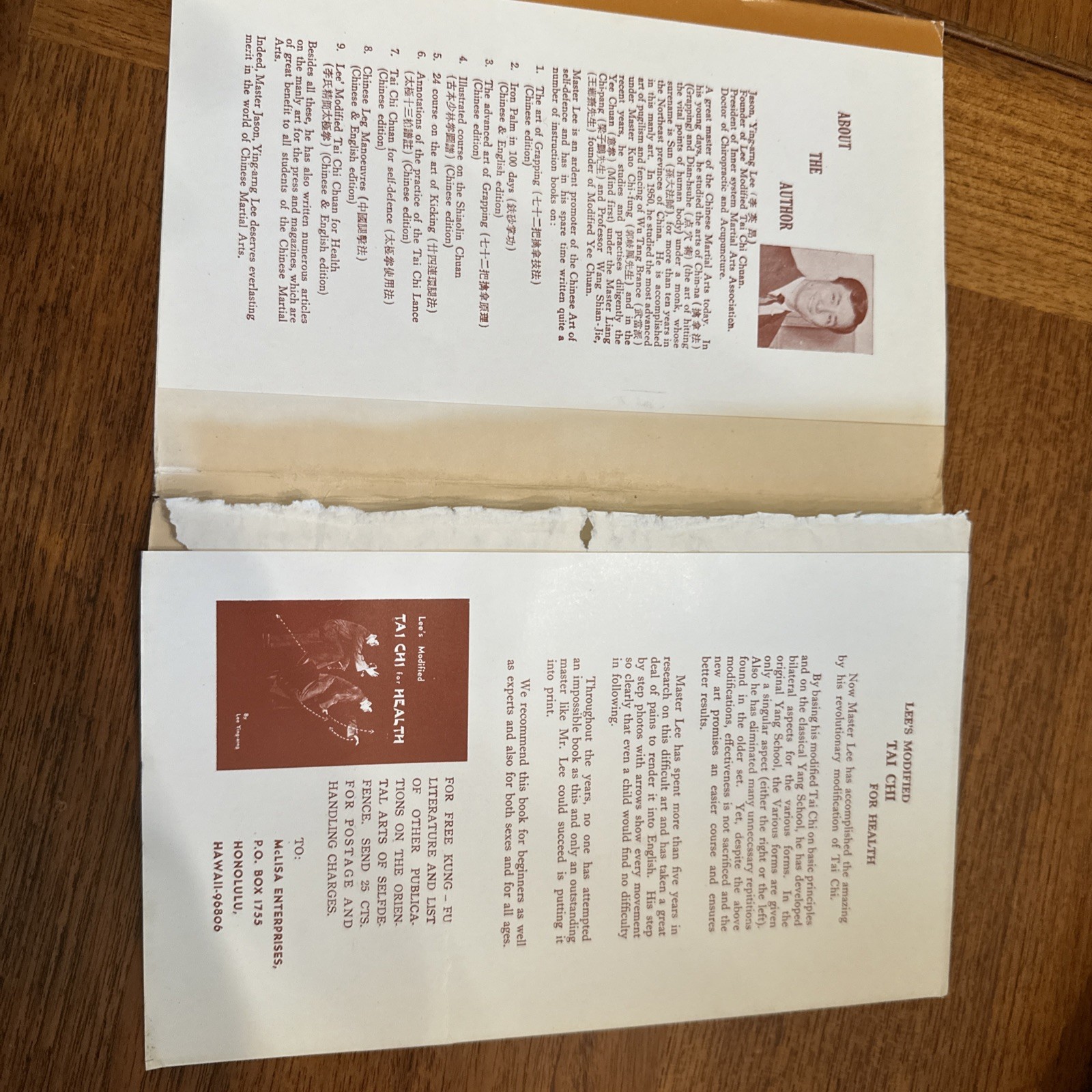 1968 1st EDITION IRON PALM IN 100 DAYS BY LEE YING-ARNG KUNG FU KARATE