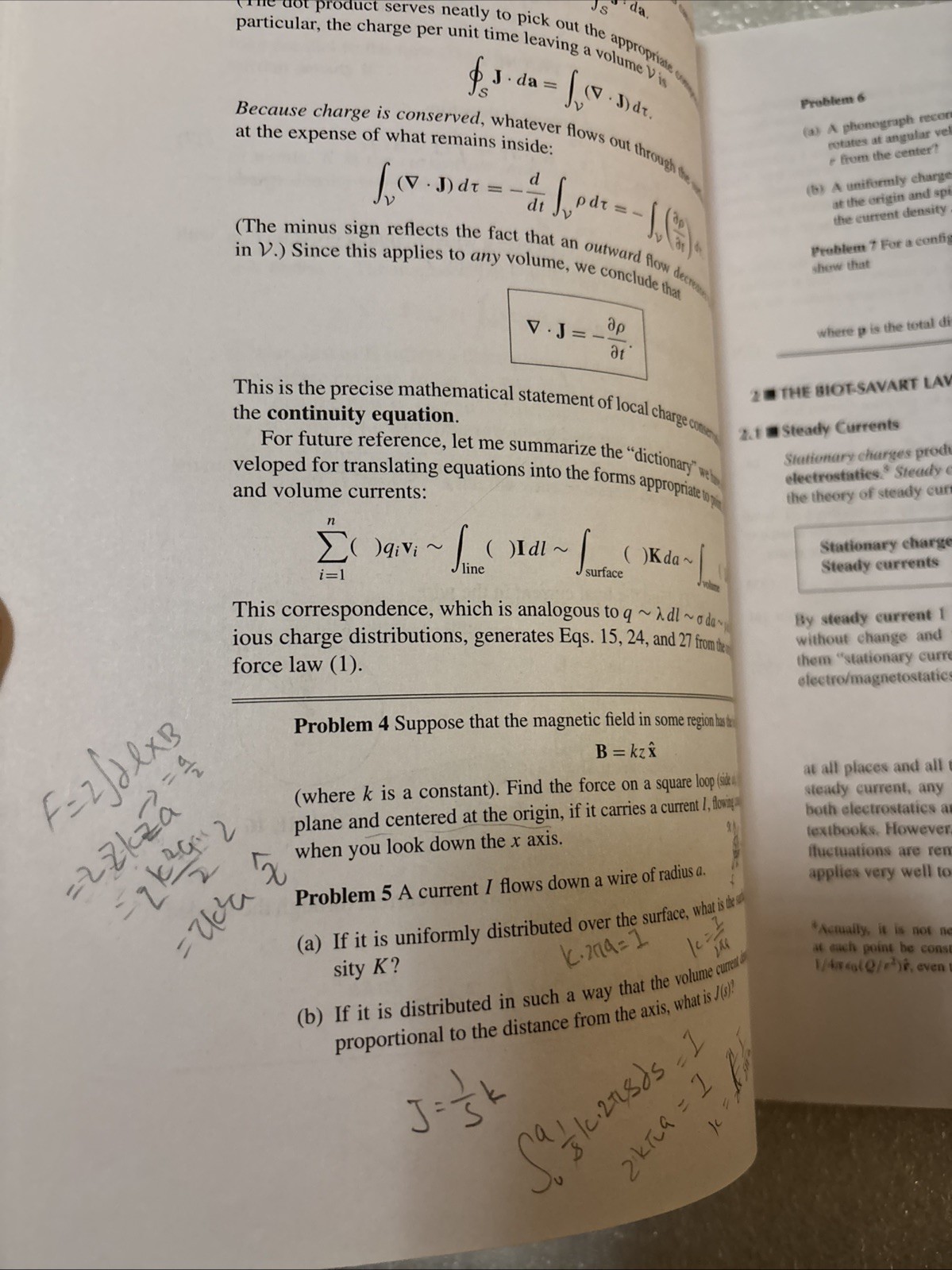 Introduction to Electrodynamics Book David Griffiths 4th Edition (has writing)