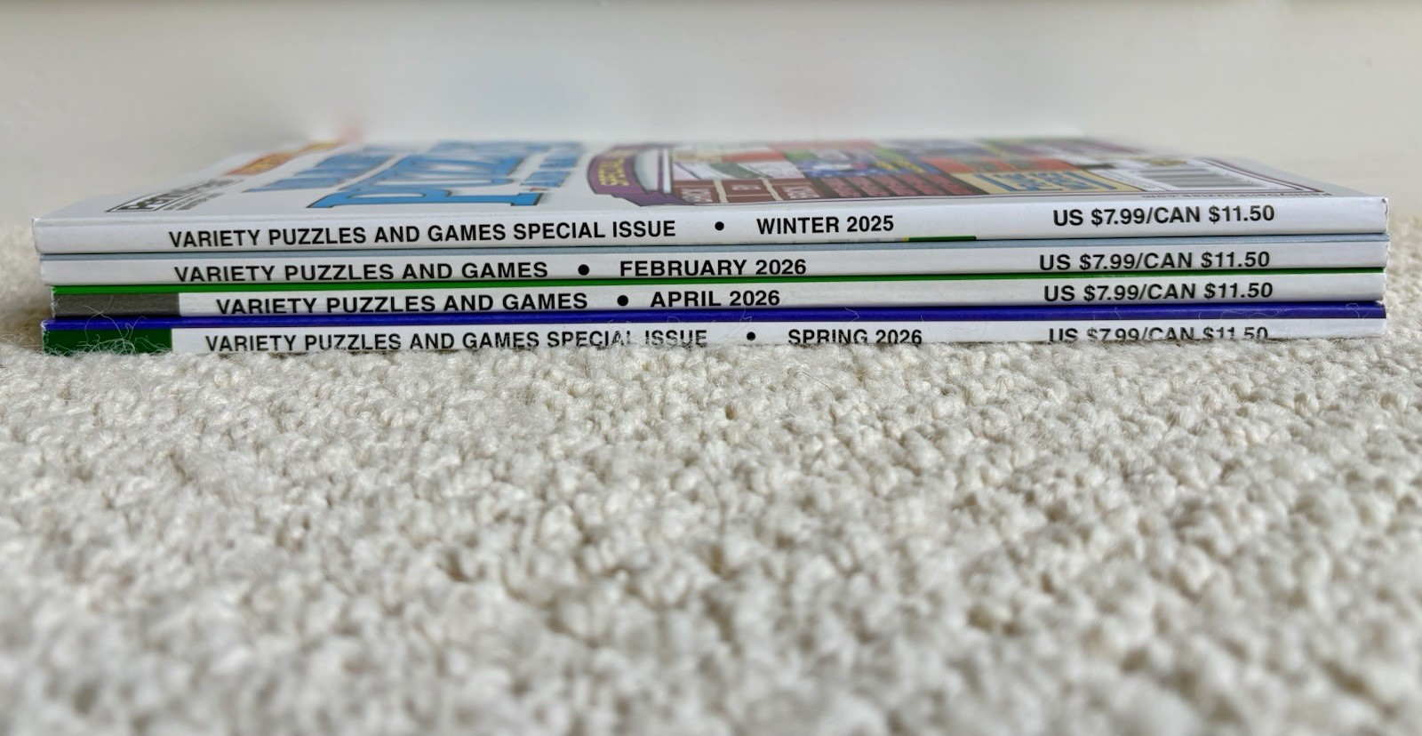 Lot of 4 New Penny Press Variety Puzzle Books – Variety Puzzles And Games