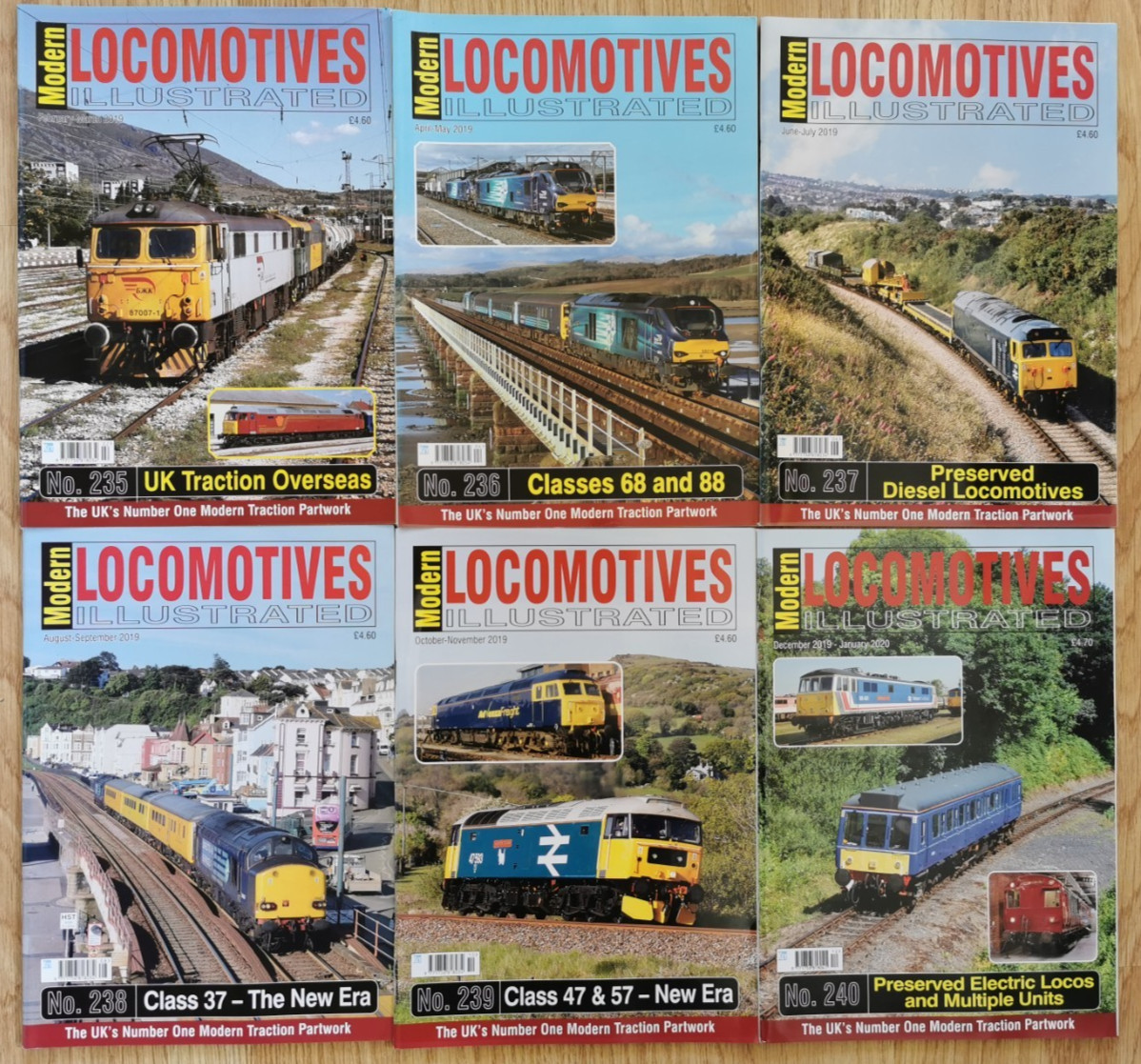 Modern Locomotives Illustrated (six issues) No 235 to 240