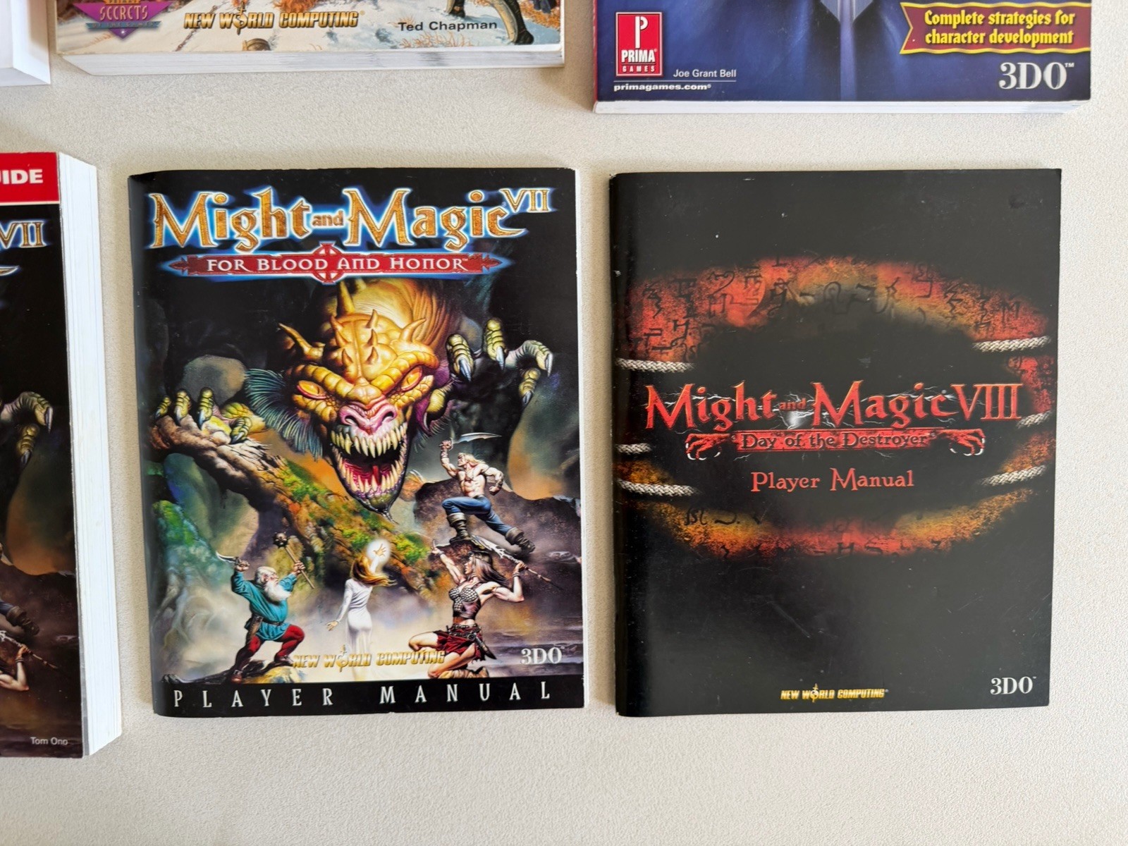 Might and Magic Strategy Guide Lot I-V Compendium VI VII IX Plus Manuals