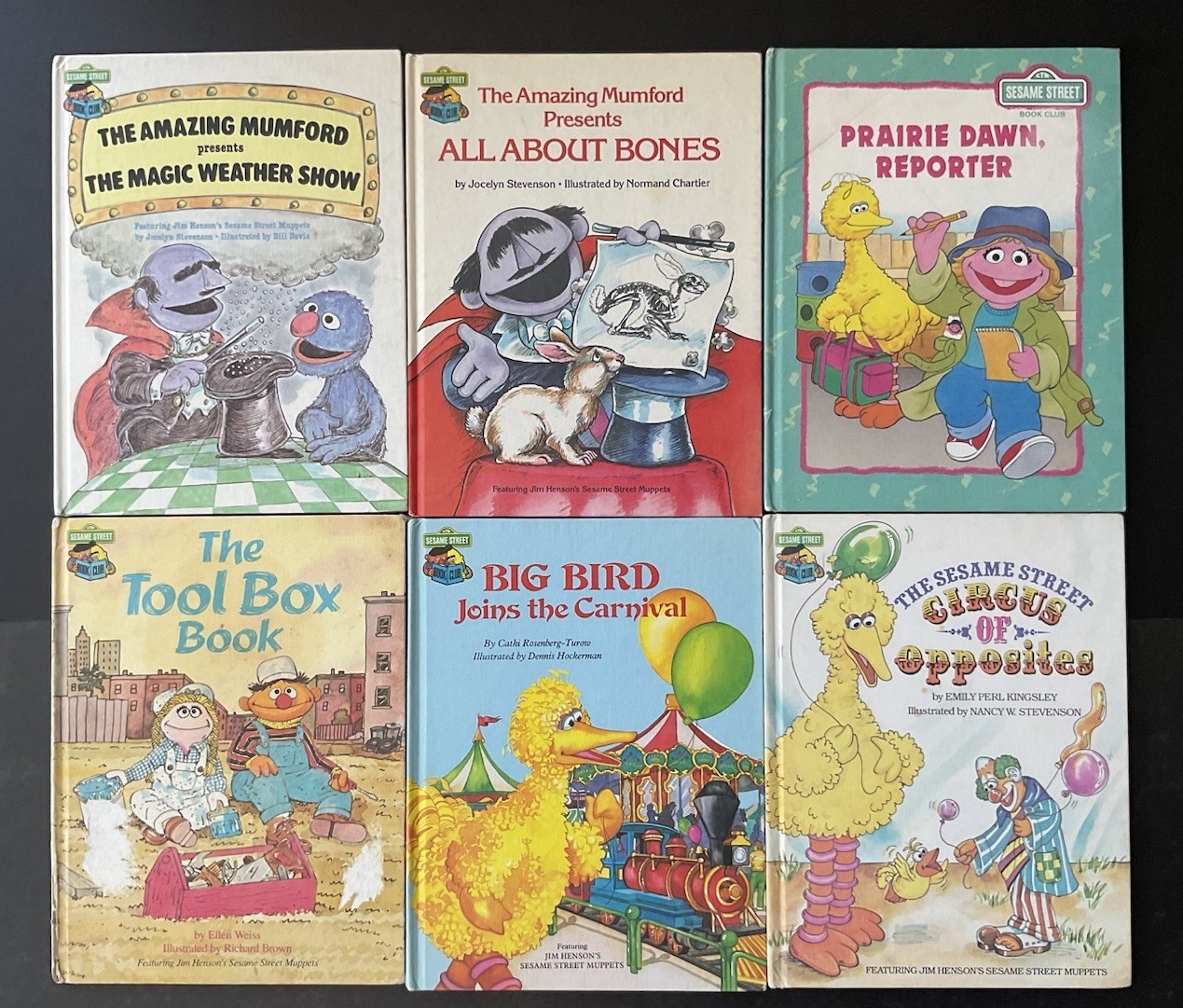 The Sesame Street Book Club x 6 Vintage Hardcover Children’s Picture Bundle Lot