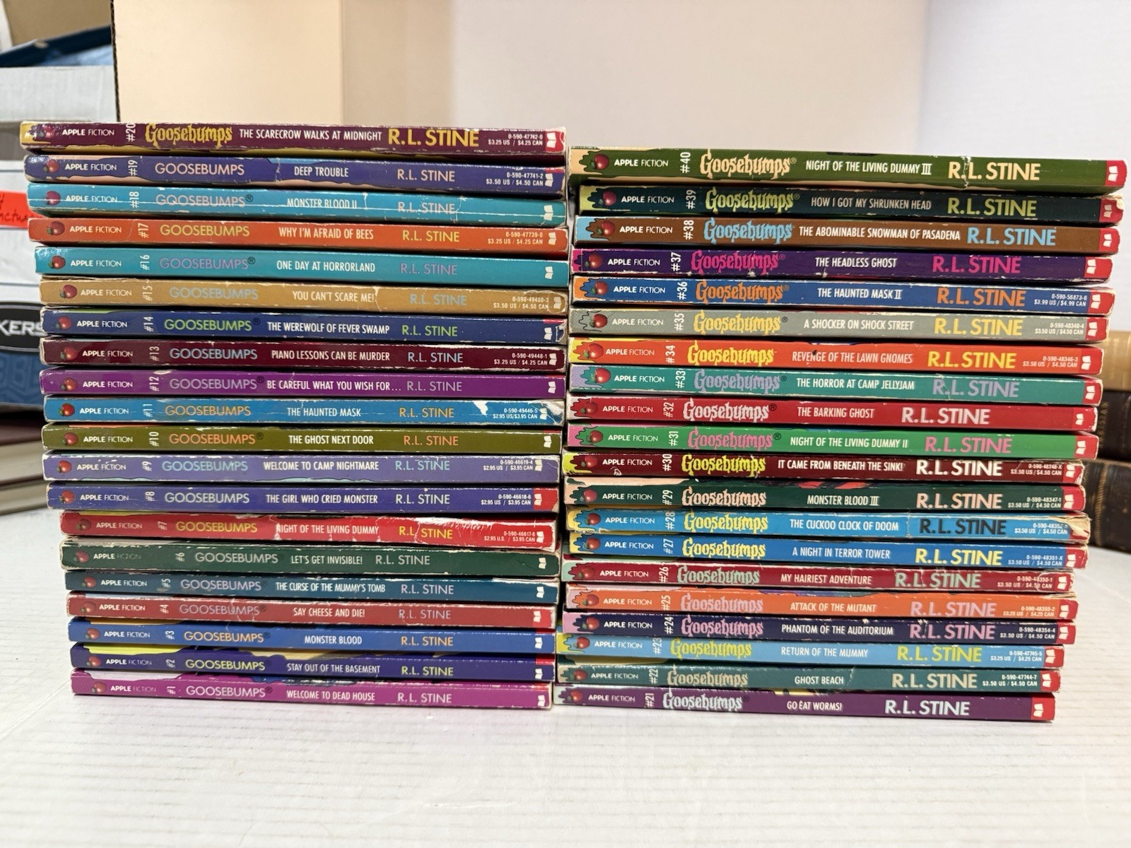 Vintage Goosebumps #1-40 Scholastic R.L. Stine