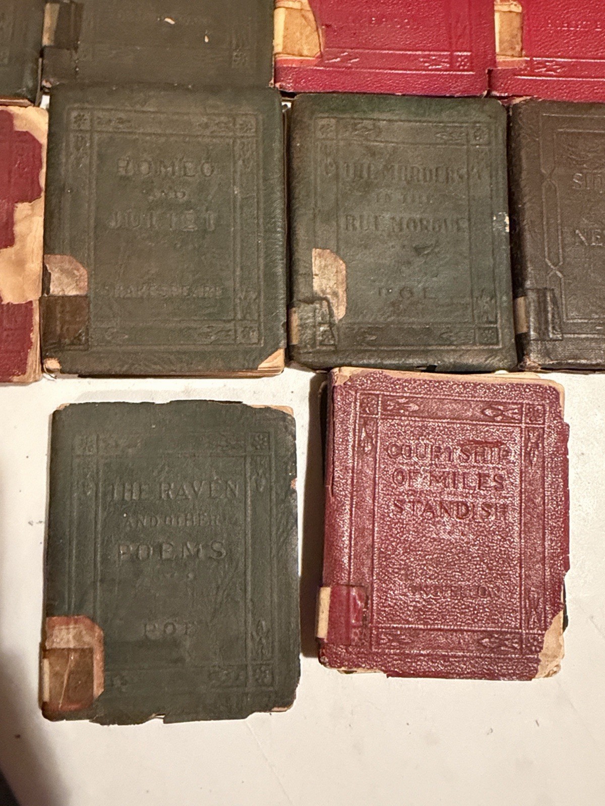 22 Vintage Antique 1920-24 England Little Leather Library Books