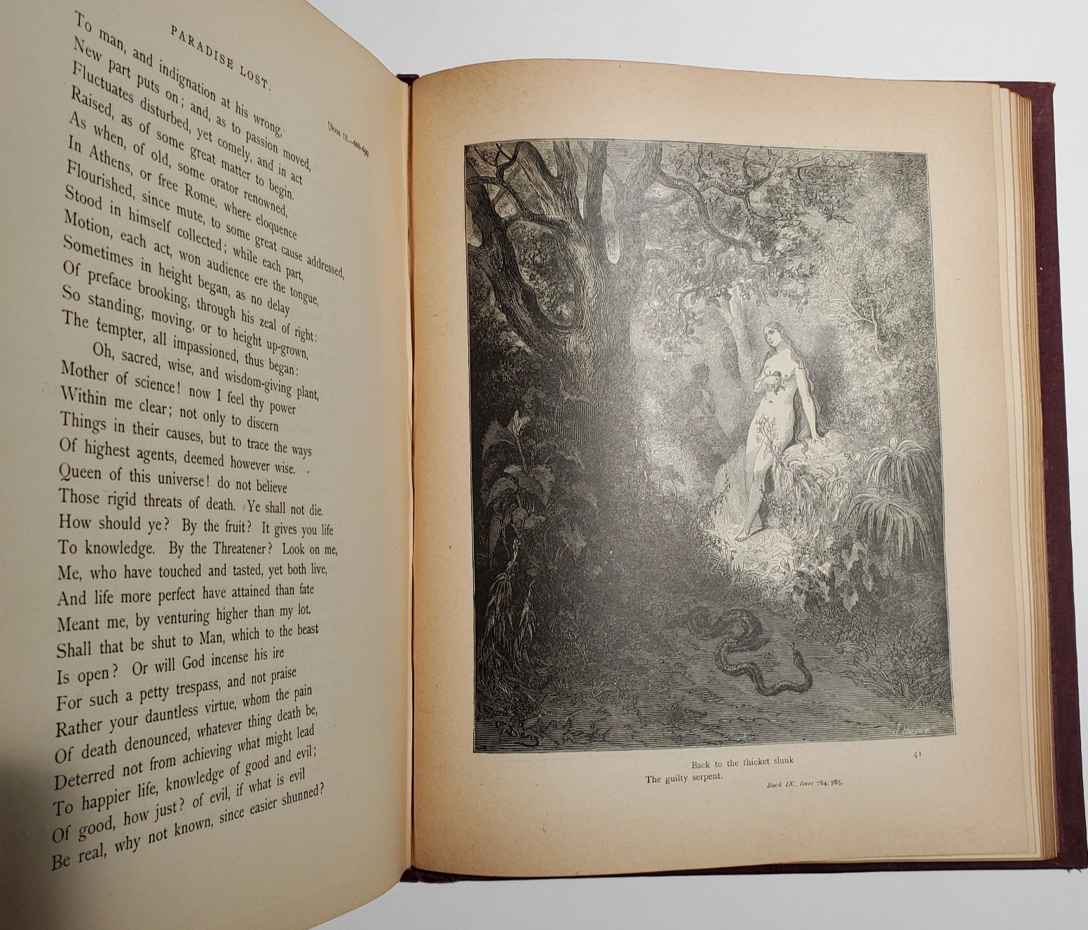Milton’s Paradise Lost illustrated M. Gustave Dore, antique book