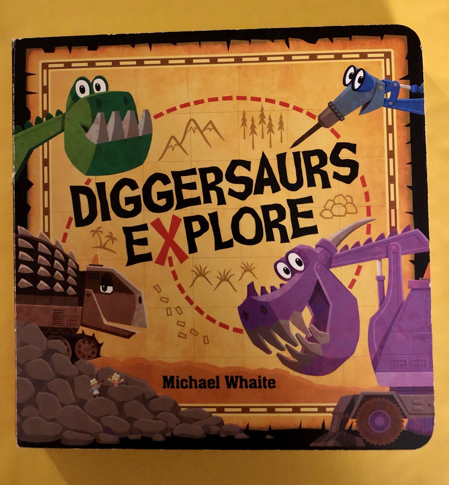 Diggersaurs Explore Board Books Michael Whaite 2018 GUC