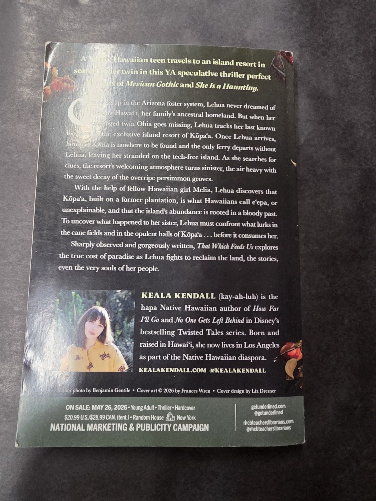 That Which Feeds Us By Keala Kendall ARC Advanced Reader