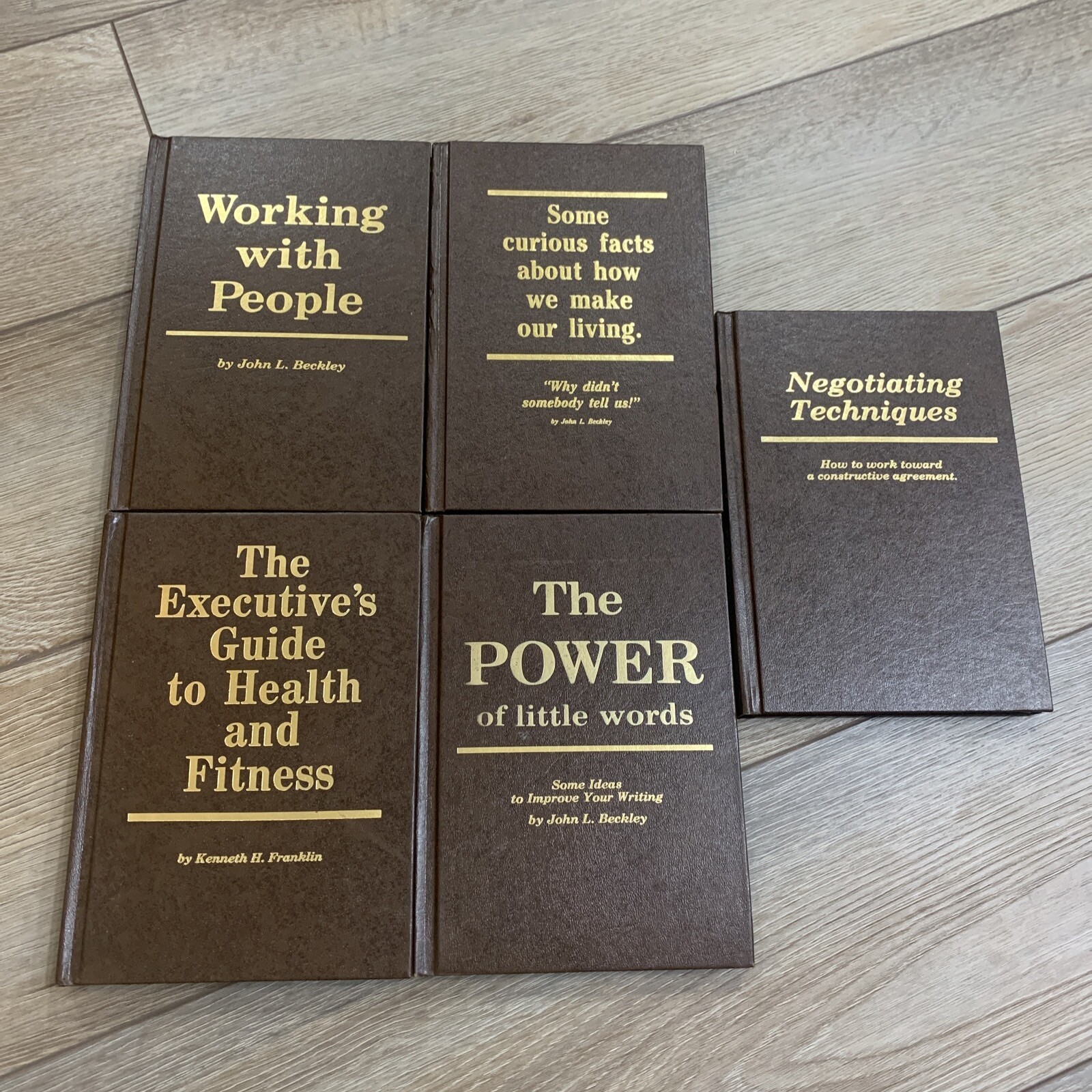John L Beckley 5 Book Collection-Some Curious Facts About How We Make Our Living