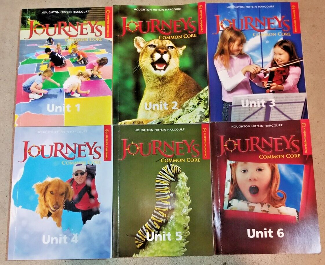 HMH Journeys Decodable Reader Book Unit 1-6 Set – 2nd Grade 2 Reading 6 Book Set