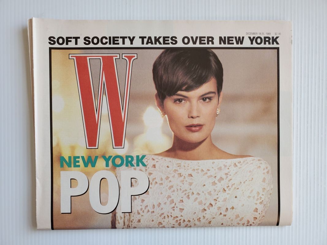 12/1989 W Magazine Ulli Steinmeier ANNA WINTOUR Kenneth Paul Block Anne Bezamat