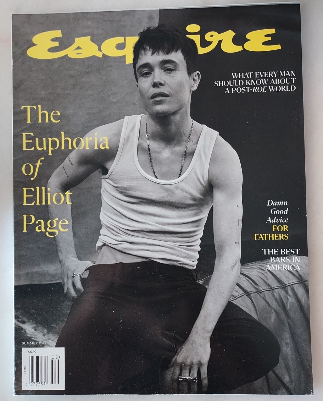 Esquire Magazine Summer 2022 The Euphoria of Elliot Page – Best Bars in America