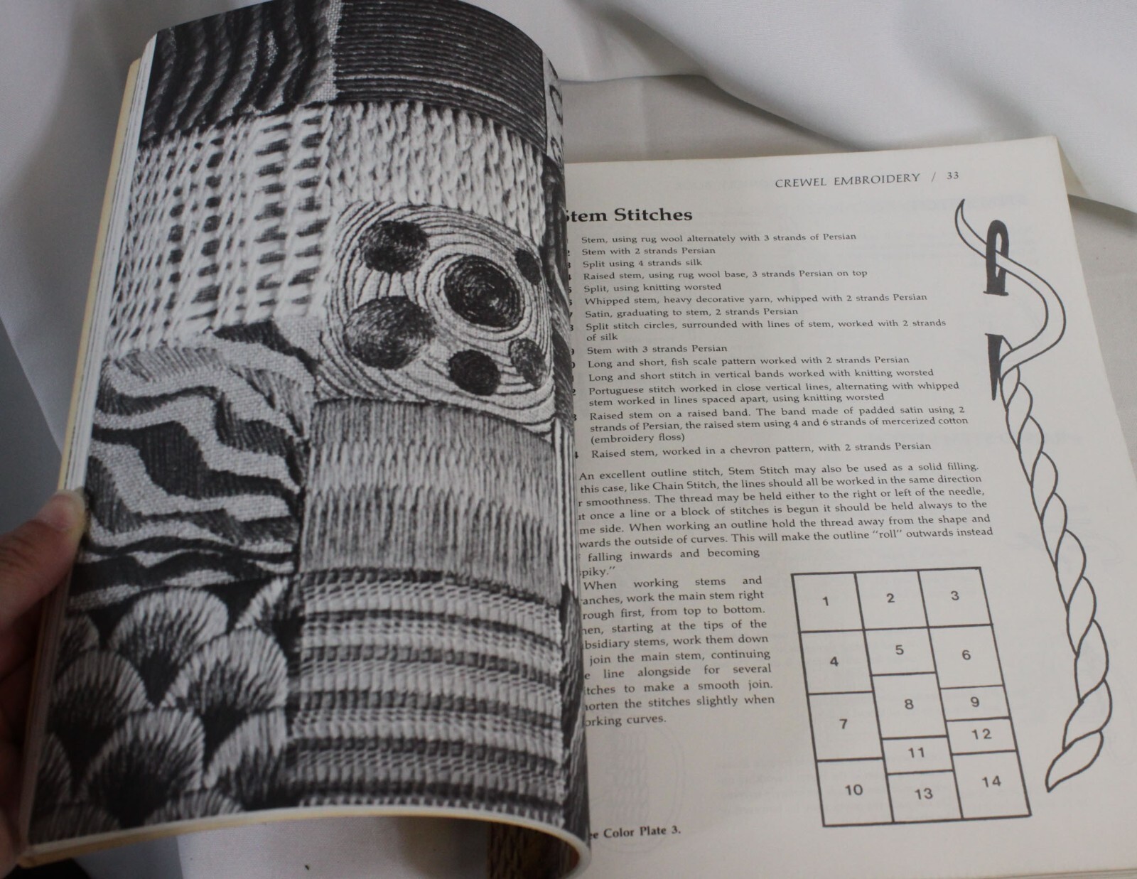 Vtg Erica Wilson Embroidery Book Sewing Stitches Needlepoint 1973 MCM 360+ pages