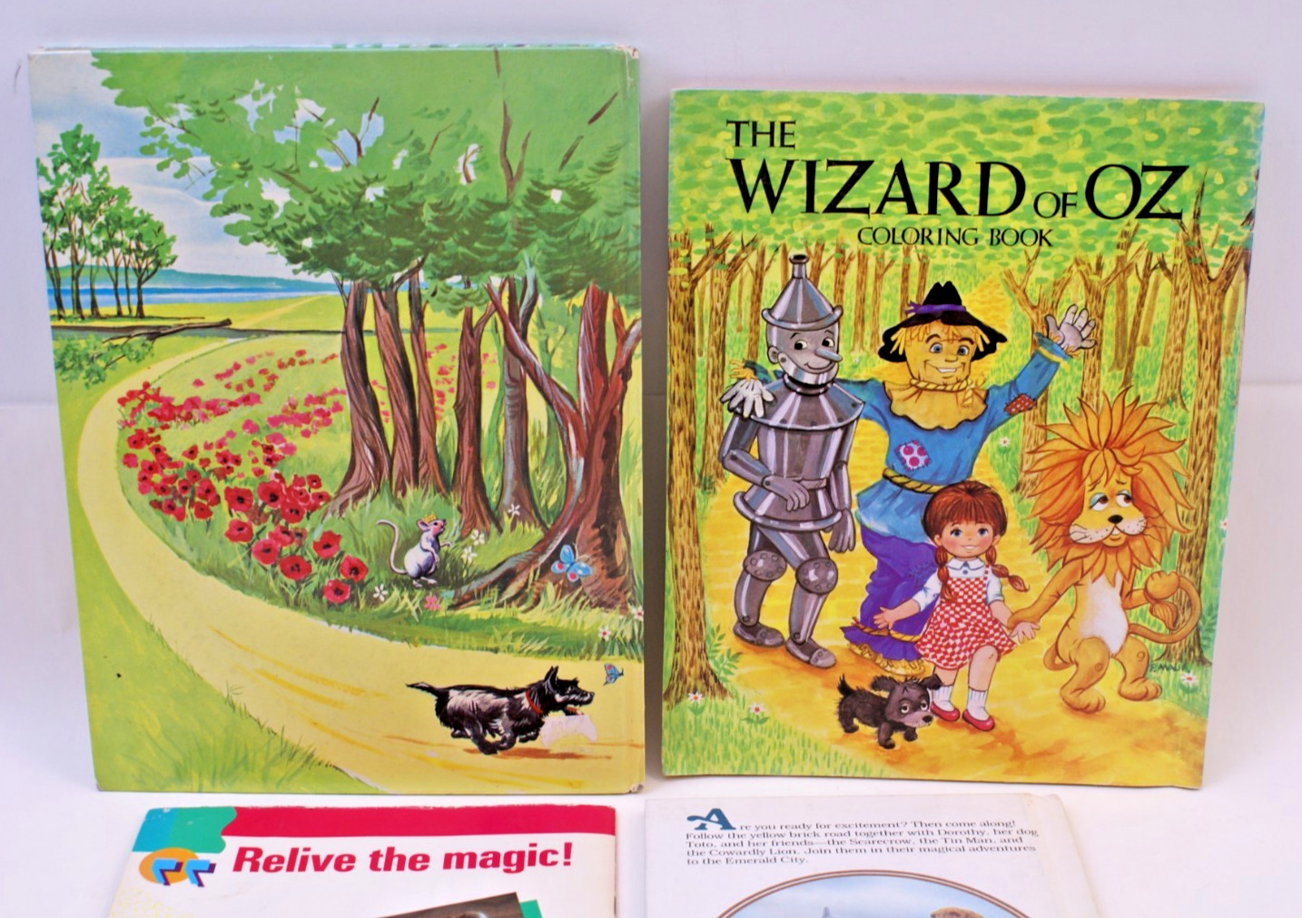 5 WIZARD OF OZ BOOKS & VHS – VINTAGE ORIGINALS