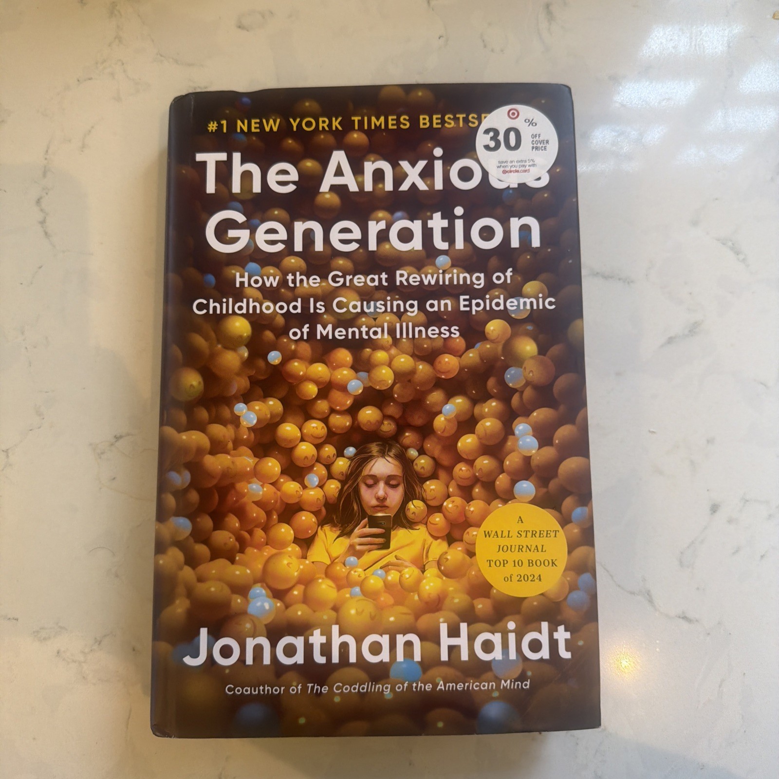 THE ANXIOUS GENERATION by Jonathan Haidt – Hardcover Book – Like New Condition