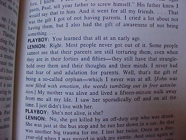 The Playboy Interviews with JOHN LENNON & YOKO ONO 1981 1st Edition HC D/J Wow!!