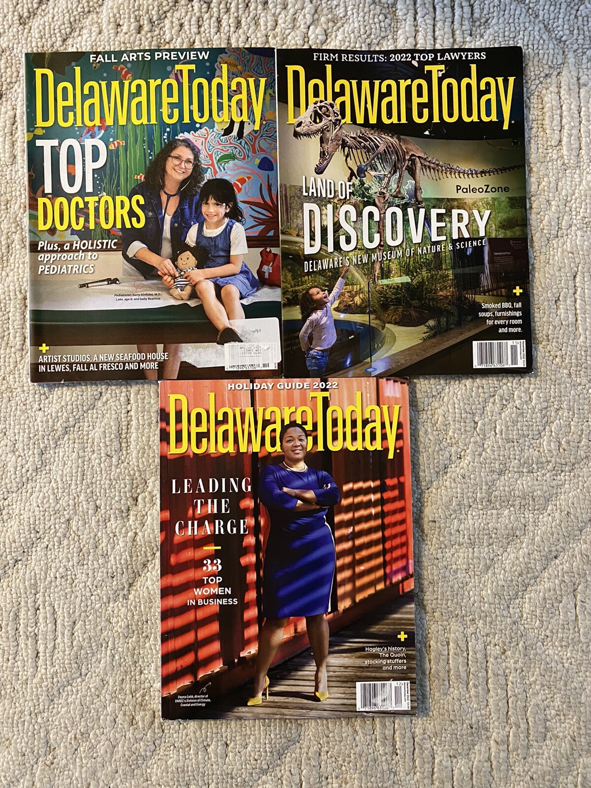 Delaware Today Magazine 3 issue lot 2022 Dining Home Decor Beach Guide Outdoors