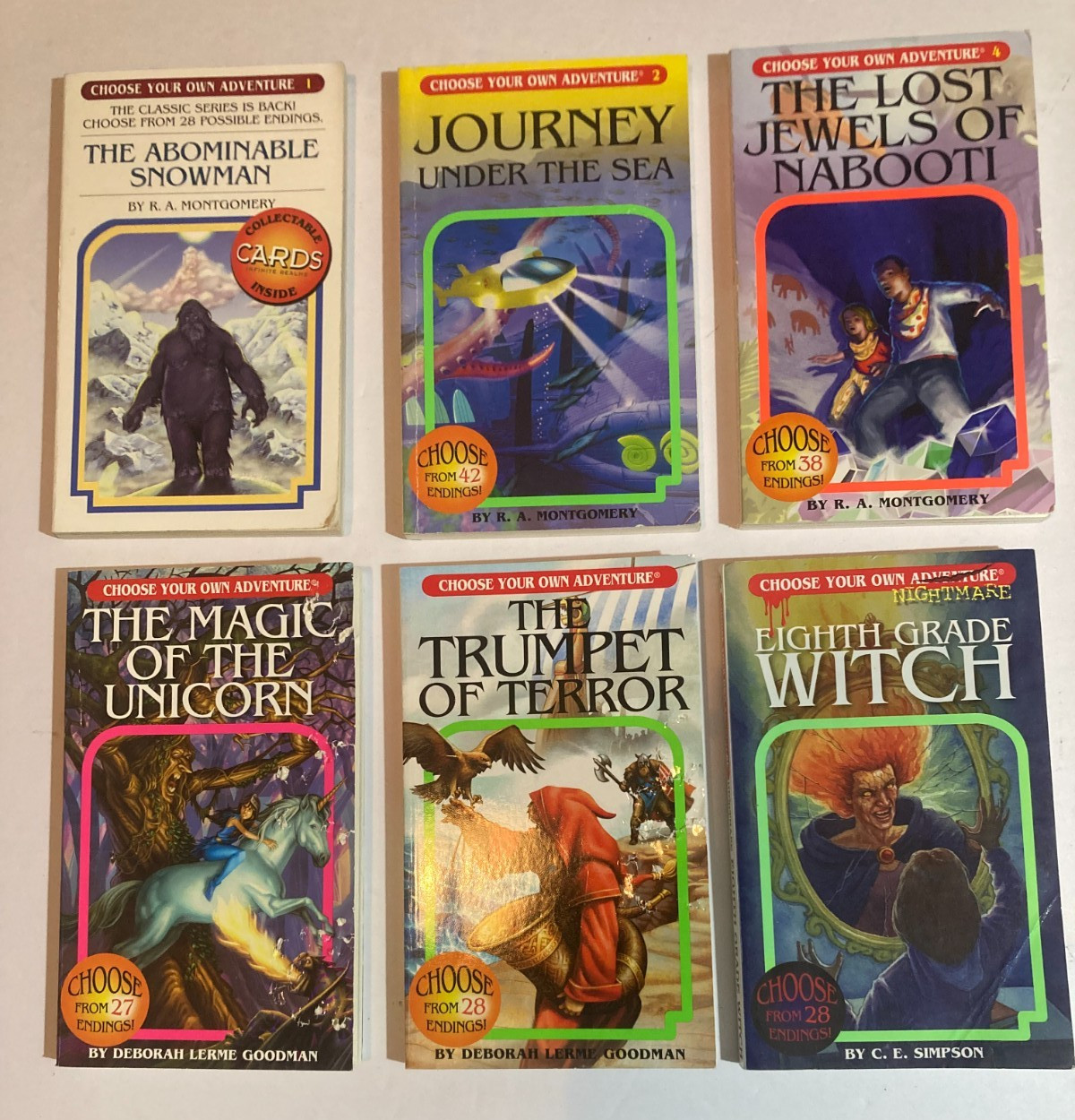 Lot CHOOSE YOUR OWN ADVENTURE chapter R A MONTGOMERY Chooseco NIGHTMARE lot of 6
