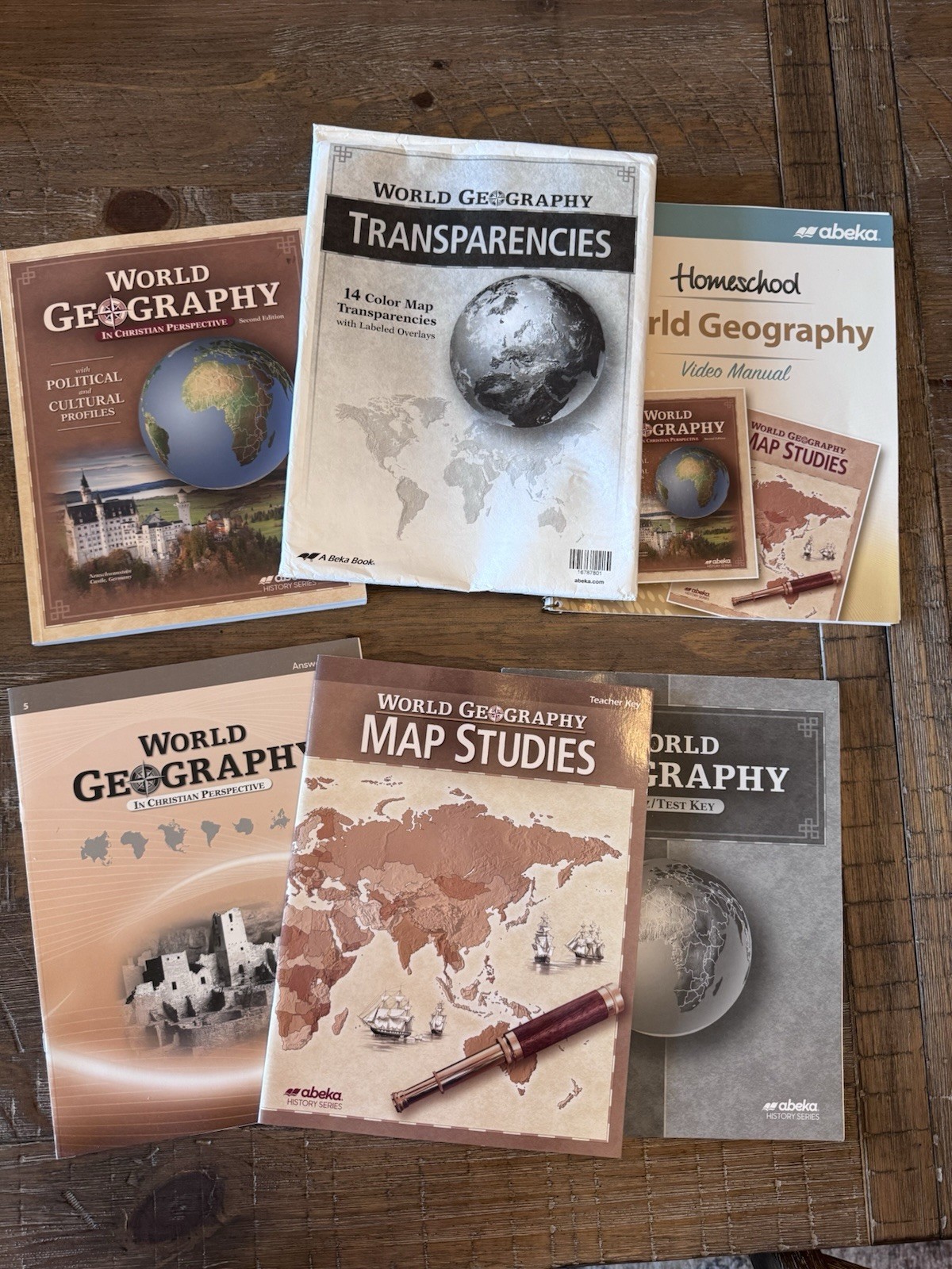 Abeka 9th Grade World Geography Books