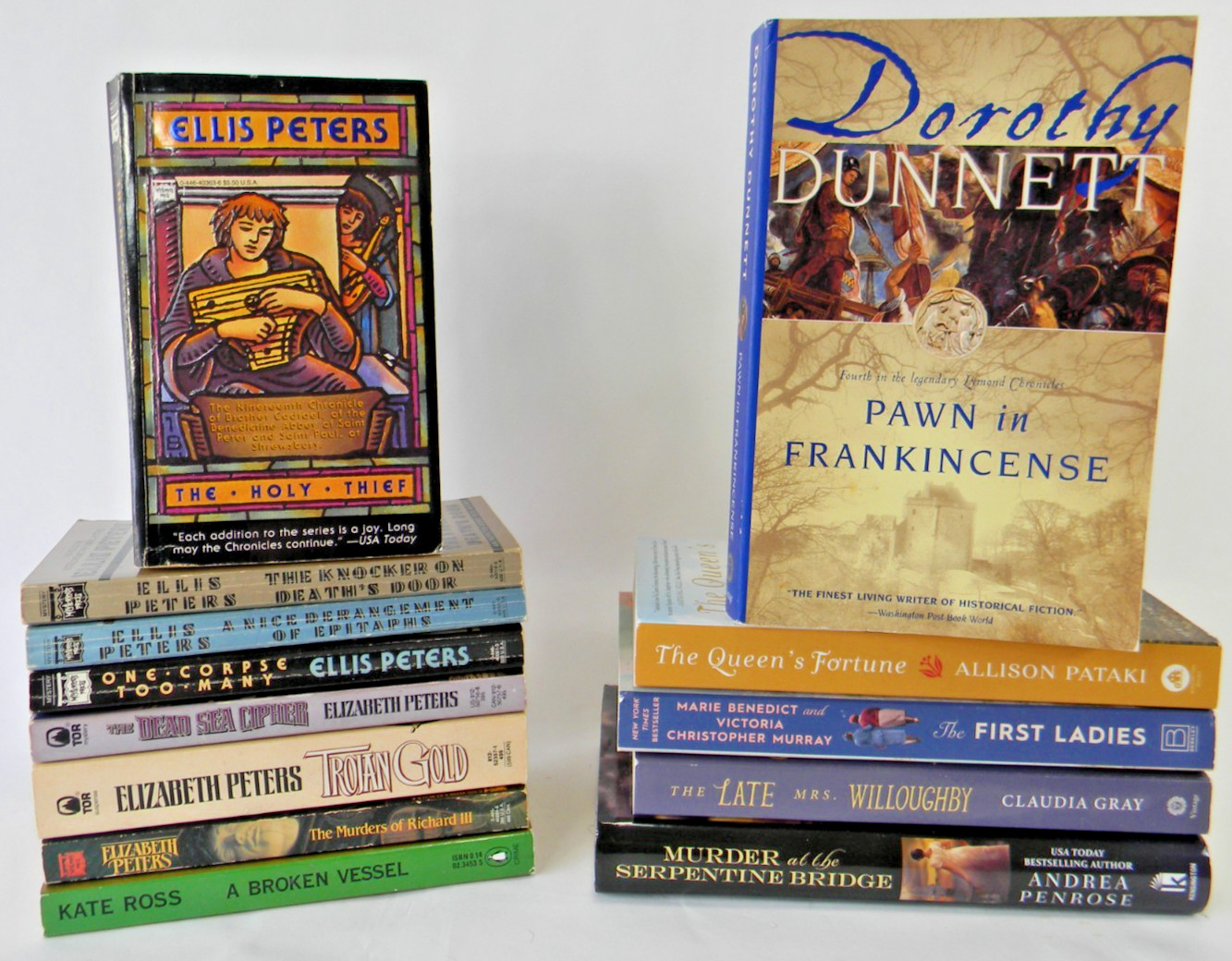 Lot of 13 Historical Mystery Books – Pataki, Penrose, Peters & more!! – GOOD